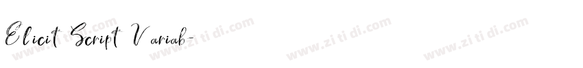 Elicit Script Variab字体转换